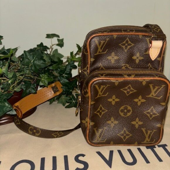 LOUIS VUITTON AMAZONE PM-CROSSBODY W/NEW LV LEATHER CHAPES - Picture 1 of 16